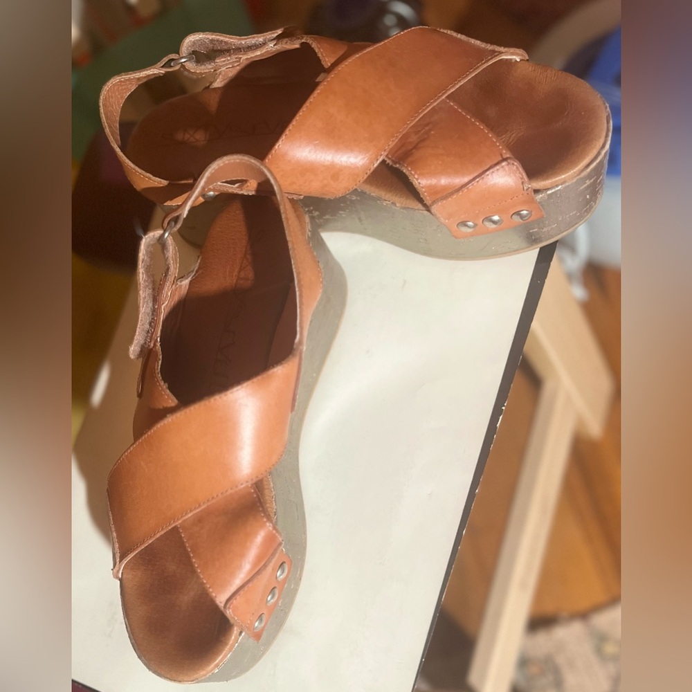 Sixtyseven pink Leather Sandals Minimalist Design - Picture 2 of 4